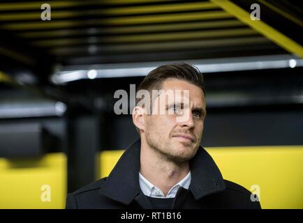 Dortmund, Deutschland. 24 Febbraio, 2019. Sebastian KEHL (Capo della Divisione di licenze, fare) Soccer 1.Bundesliga, 23.Spieltag, Borussia Dortmund (DO) - Bayer 04 Leverkusen (LEV) 3: 2, su 24.02.2019 a Dortmund/Germania. ## DFL regolamenti vietano qualsiasi uso di fotografie come sequenze di immagini e/o quasi-video ## | Utilizzo di credito in tutto il mondo: dpa/Alamy Live News Foto Stock