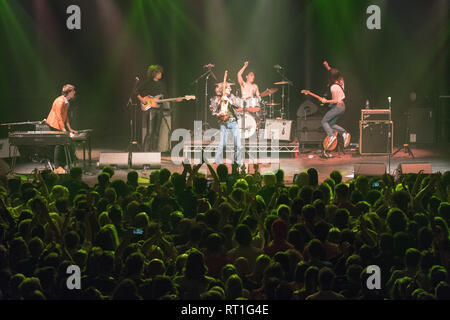 Londra, Regno Unito. Il 27 febbraio, 2019. Il Limone ramoscelli performing live sul palco del Roundhouse di Londra. Foto data: mercoledì 27 febbraio, 2019. Foto di credito dovrebbe leggere Credito: Roger Garfield/Alamy Live News Foto Stock