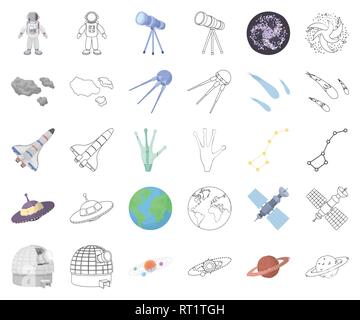 Alien,APPARECCHIATURA,l'arte,asteroide, astronaut,l'astronomia,cartoon,contorno,civiltà,raccolta,comet,design,terra,attrezzature,volo,galaxy,mano,icona,immagine,invenzione,isolato,logo,principali,milky,osservatorio,uno,Orbita,tv,Saturno,impostare,shuttle,segno,SKY,solar,space,veicolo spaziale,sputnik,station,studio,il simbolo,sistema,technology,telescopio,ufo,universo,orsa,vettore,modo,web vettori vettore , Illustrazione Vettoriale