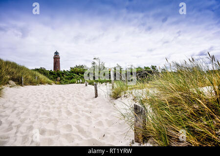 Germania, Meclemburgo-Pomerania, Zingst, Faro Darsser Ort Foto Stock