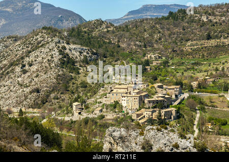 Village de la Reilhanette, Drôme Provençale Francia 26 Foto Stock