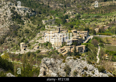 Village de la Reilhanette, Drôme Provençale Francia 26 Foto Stock