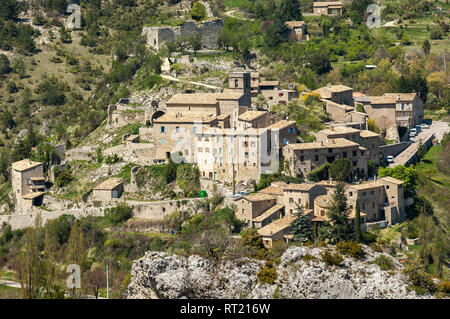 Village de la Reilhanette, Drôme Provençale Francia 26 Foto Stock