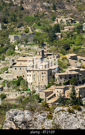 Village de la Reilhanette, Drôme Provençale Francia 26 Foto Stock