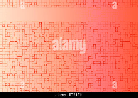 Abstract di coralli molli sfondo geometrico con campo orizzontale per scritti Foto Stock