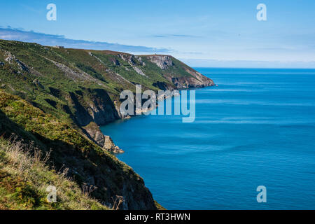 Regno Unito, Inghilterra, Devon, Isola di Lundy, canale di Bristol, coste Foto Stock