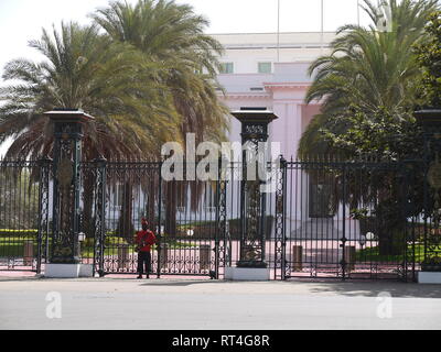 Il palazzo presidenziale a Dakar, sede del potere esecutivo in Senegal Foto Stock