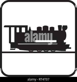 Vecchia locomotiva a vapore Illustrazione Vettoriale