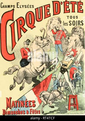 Cirque d'Ete poster Foto Stock