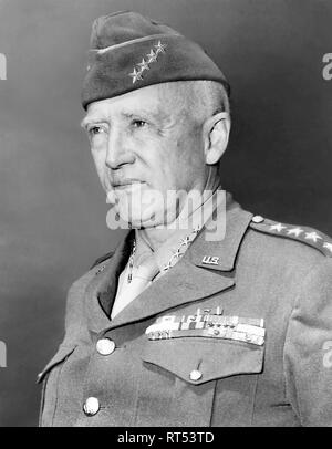 II Guerra Mondiale ritratto del generale George Patton S.. Foto Stock