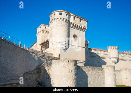 Castello. Cuellar, provincia di Segovia Spagna. Foto Stock