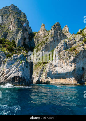 L'Italia, Campania, Capri, Punta della Chiavica, Grotta bianca Foto Stock