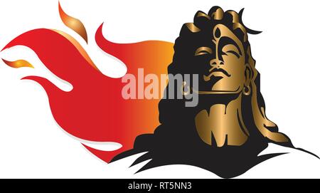 Illustrazione Di Felice Maha Shivratri Greeting Card Design Illustrazione Vettoriale