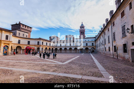 Mantova, Italia - Gennaio -4 -2019: capitale europea della cultura e del patrimonio mondiale UNESCO Foto Stock
