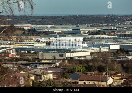 Parc d'activités de Chesnes, Saint-Quentin-Fallavier Foto Stock