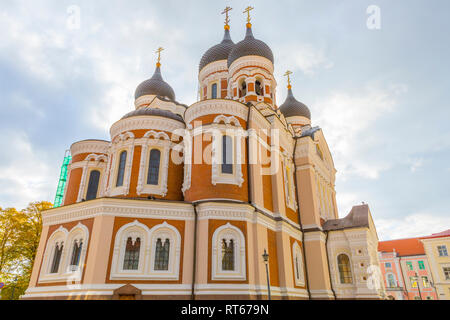 Europa orientale, paesi baltici, Estonia, Tallinn. La città vecchia, la Cattedrale Alexander Nevsky. Foto Stock