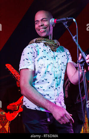 Afriquoi live at Beltane Fire Festival, Sussex, Regno Unito Foto Stock