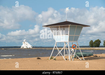 Nallikari spiaggia di Oulu, Finlandia Foto Stock