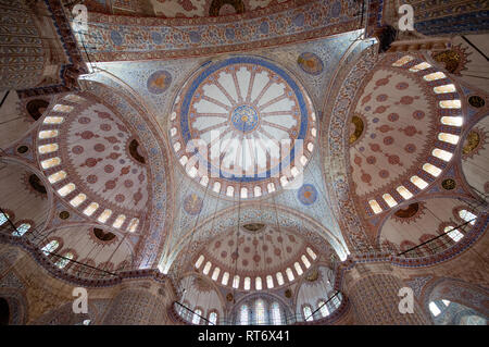 Asia, la Turchia, Istanbul, Hamet Sultan Camii, Moschea blu Foto Stock