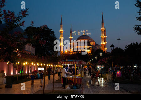 Asia, la Turchia, Istanbul, Hamet Sultan Camii, Moschea blu Foto Stock