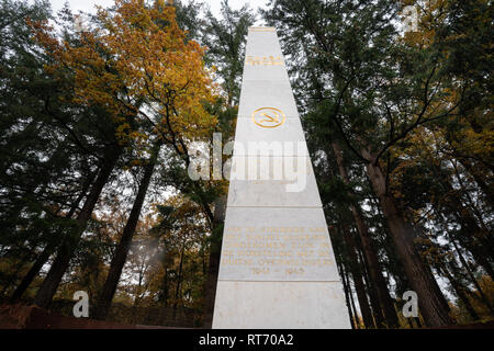 Campo russo di onore al Rusthof Amersfoort crematorio e cimitero - Paesi Bassi Foto Stock