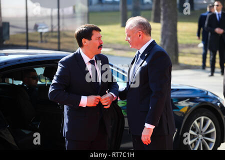 Kosice, Slovacchia, febbraio 28, 2019 Bucarest nove vertice, Credito: Lidia Mukhamadeeva/Alamy Live News Foto Stock