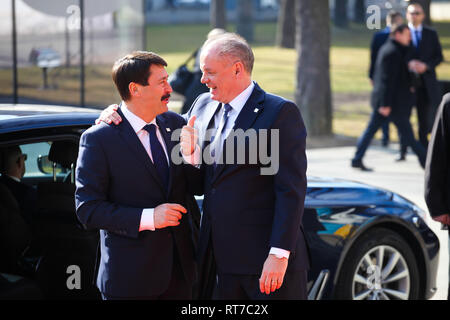 Kosice, Slovacchia, febbraio 28, 2019 Bucarest nove vertice, Credito: Lidia Mukhamadeeva/Alamy Live News Foto Stock