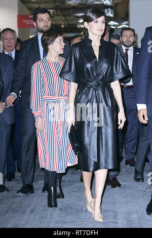 Madrid, Spagna. 28 Feb, 2019. Regina Letizia di Spagna, Martin Alberto Vizcarra Cornejo, Presidente del Perù partecipare all'apertura di ARCO 2019 presso IFEMA il 28 febbraio 2019 a Madrid, Spagna Credit: Jack Abuin/ZUMA filo/Alamy Live News Foto Stock