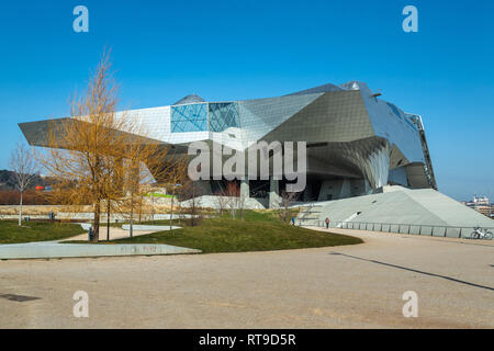 Musee des Confluences, Presqu'Ile, Lione, Francia Foto Stock