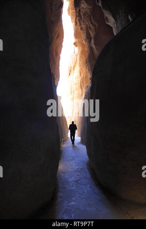 Al Qara grotte in Arabia Saudita Foto Stock