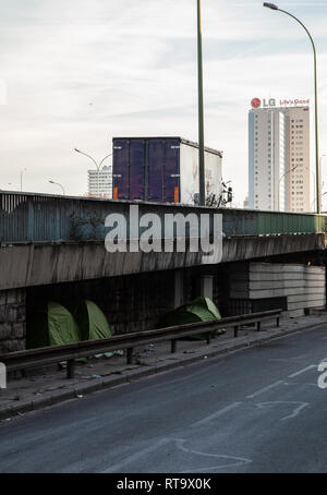 Parigi 2019 rifugiati Foto Stock