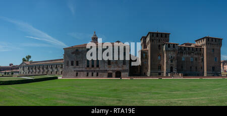 Fortezza medievale, Gonzaga Saint George (Giorgio) Castello in Italia, Mantova (Mantova) Foto Stock