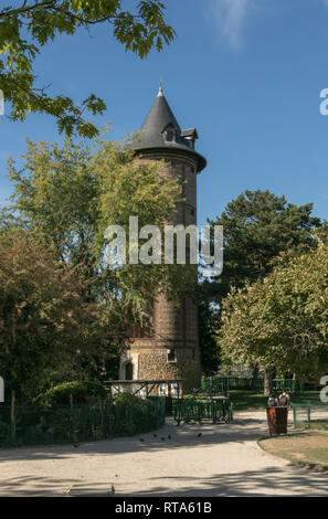 Il Jardin d'Acclimatation, è stato recentemente ristrutturato per reintrodurre questa parigino di attrazione turistica al suo antico splendore. Foto Stock