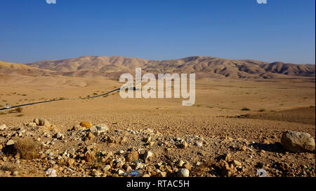 Wadi Rum Desert in Giordania Foto Stock