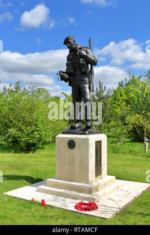 Fanteria Leggera Durham Memorial presso il National Memorial Arboretum in Staffordshire, Inghilterra Foto Stock