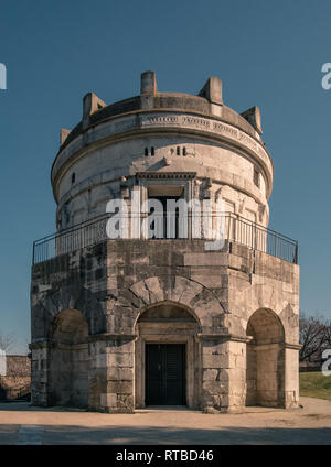 Teodorico il mausoleo a Ravenna, Emilia Romagna, Italia. Foto Stock