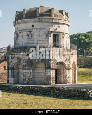 Teodorico il mausoleo a Ravenna, Emilia Romagna, Italia. Foto Stock