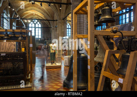 Vleeshuis / macellaio Hall / Casa di carne, ex guildhall ora museo di strumenti musicali di Anversa, Belgio Foto Stock