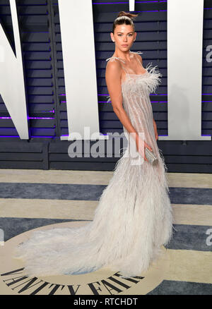 La Georgia Fowler frequentando il Vanity Fair Oscar Party a Wallis Annenberg Center for the Performing Arts di Beverly Hills, Los Angeles, California, USA. Stampa foto di associazione. Picture Data: domenica 24 febbraio, 2019. Vedere PA storia SHOWBIZ Oscar. Foto di credito dovrebbe leggere: Ian West/PA FILO Foto Stock