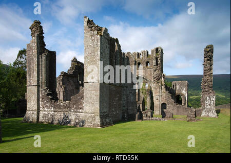 Llanthony Priory, Monmouthshire, Galles un Agostiniano rovina. Foto Stock