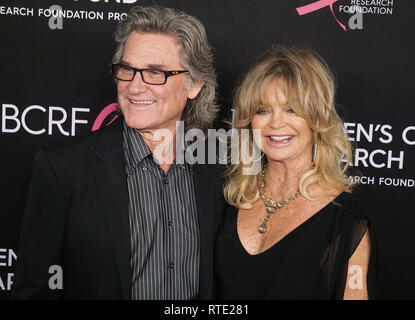 Beverly Hills, in California, Stati Uniti d'America. 28 feb 2019. Kurt Russell e Goldie Hawn 079 assiste le donne della ricerca sul cancro del fondo un indimenticabile serata di Gala benefici al Beverly Wilshire Hotel di quattro stagioni il 28 febbraio 2019 a Beverly Hills, la California Credit: Tsuni / USA/Alamy Live News Foto Stock