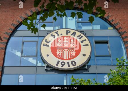 Millerntor Stadium, FC St Pauli, Amburgo, Germania Foto Stock