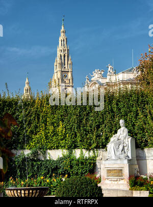 Un monumento di imperatrice Elisabetta nel parco Volksgarten di Vienna Foto Stock