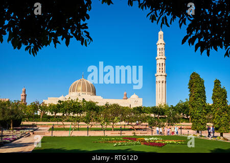 Sultant di Oman, Muscat Sultan Qaboos Grande moschea Foto Stock