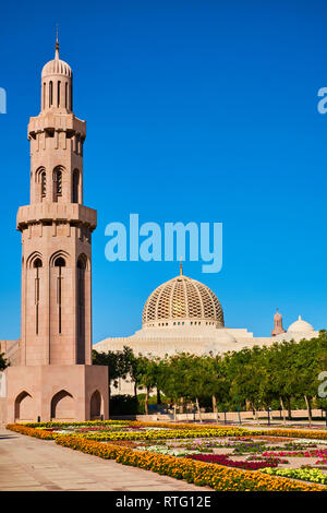 Sultant di Oman, Muscat Sultan Qaboos Grande moschea Foto Stock