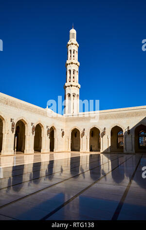 Sultant di Oman, Muscat Sultan Qaboos Grande moschea Foto Stock