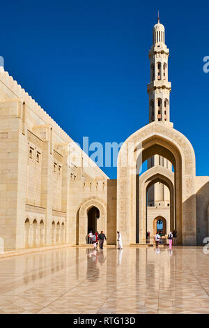 Sultant di Oman, Muscat Sultan Qaboos Grande moschea Foto Stock