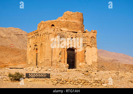 Sultanat di Oman, governatorato di cenere Sharqiyah, antica città di Qalhat, tomba di Bibi Maryam, Patrimonio Mondiale dell Unesco Foto Stock