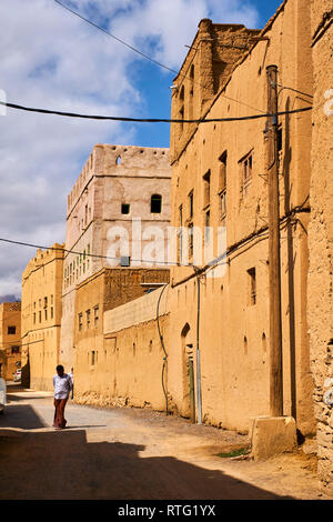 Il sultanato di Oman, Regione Ad-Dakhiliyah, villaggio di Al Hamra Foto Stock