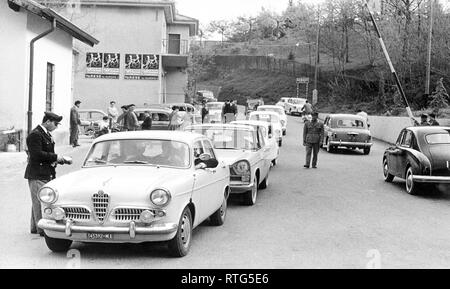 Novazzano ronago pass, Lanzo d'intelvi, Italia, 1961 Foto Stock